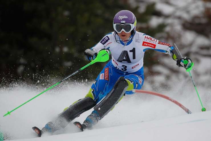 Tina Maze druga v slalomu v Lienzu