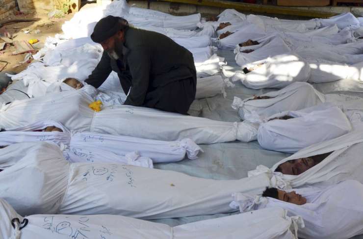 Po trditvah Francije v kemičnem napadu v Siriji najmanj 281 mrtvih