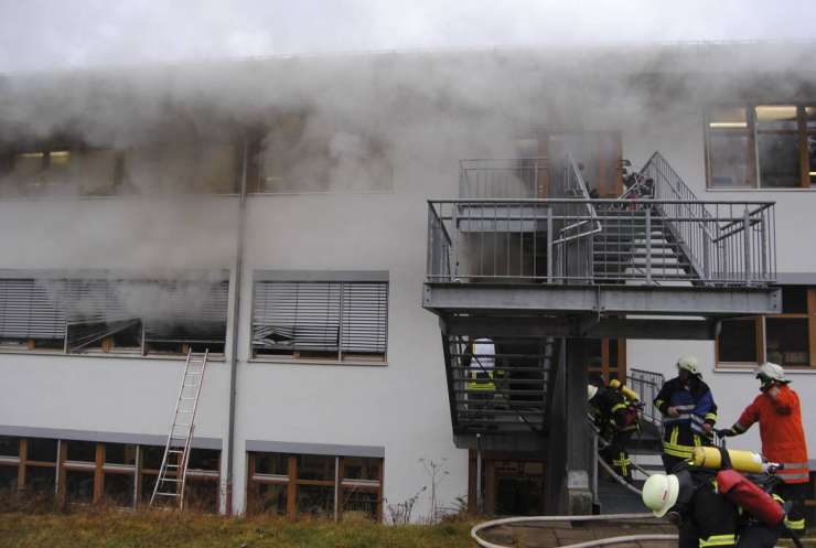 Požar v nemški delavnici za invalide posledica uhajanja plina