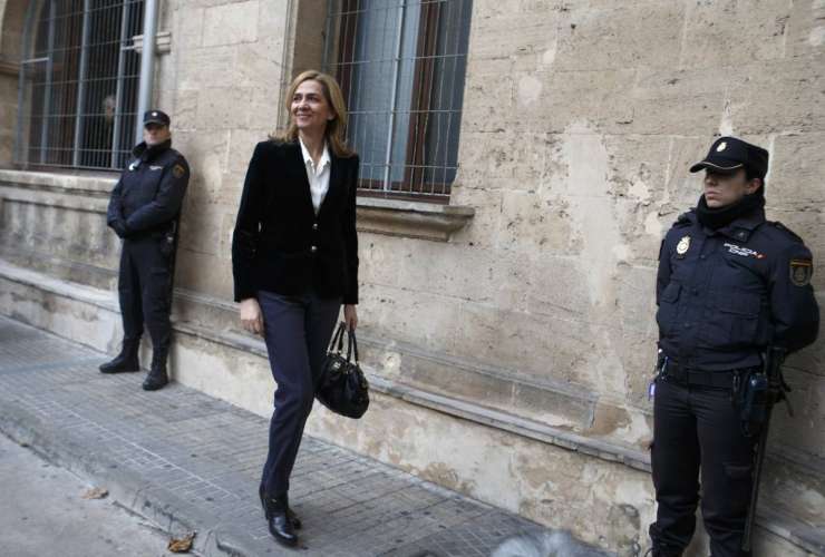 Špansko princeso oprostili obtožb o pranju denarja, ne pa tudi davčne utaje