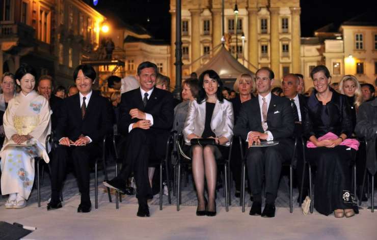 Princ in princesa, grof in grofica, predsednik in župan na otvoritvi Festivala Ljubljana
