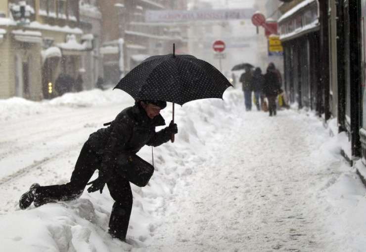 V Zagrebu namerili rekordnih 68 centimetrov snega