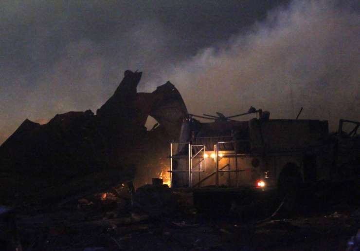 Eksplozija tovarne umetnih gnojil v Teksasu kot potres jakosti 2,1