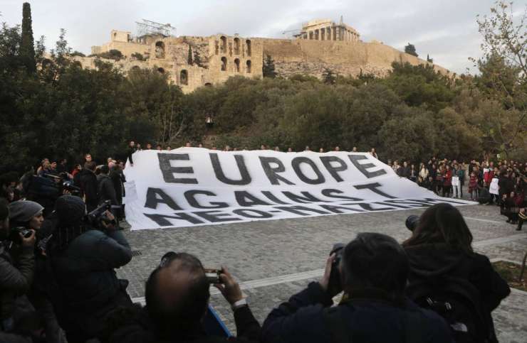 V Atenah evropski protest proti neonacizmu