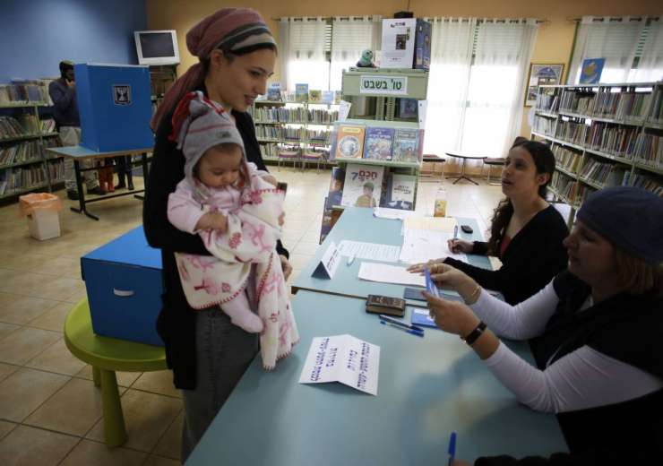 Izraelska kandidatka za poslanko rodila na volilni dan