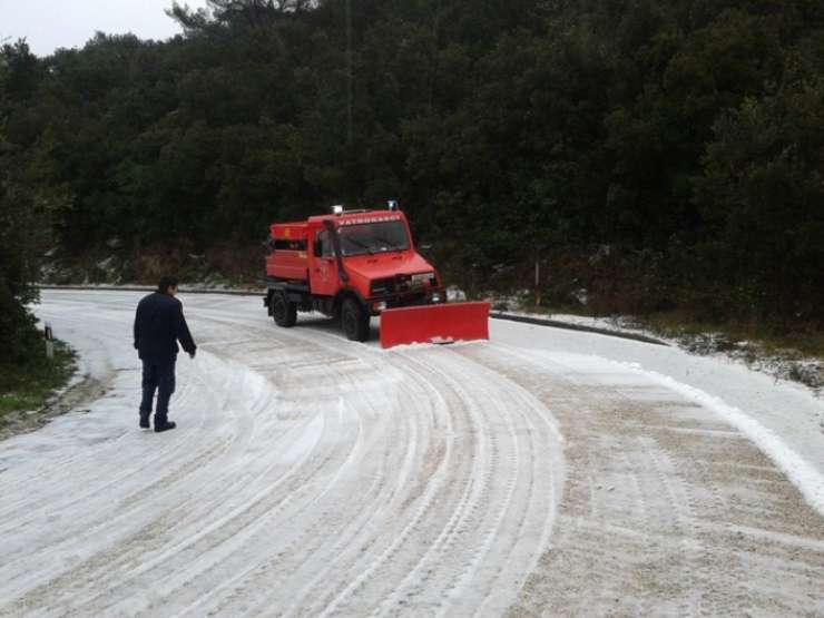 Sneg pobelil tudi najjužnejši hrvaški otok Mljet