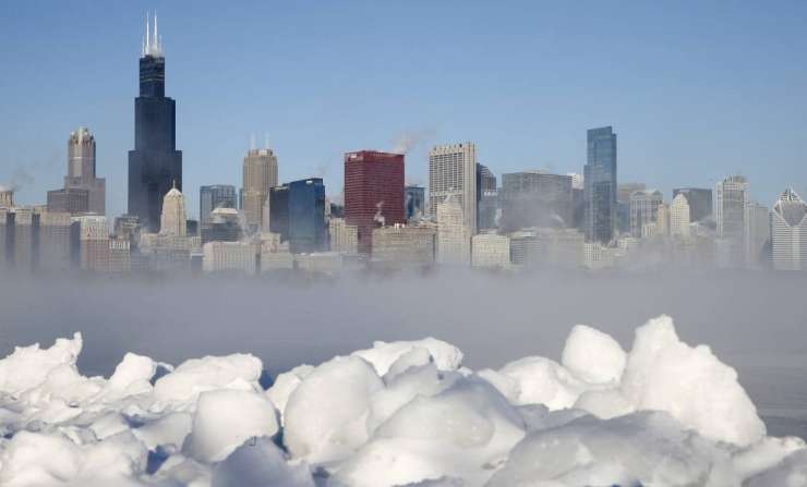 Polarni mraz v ZDA: temperature nižje kot na Antarktiki