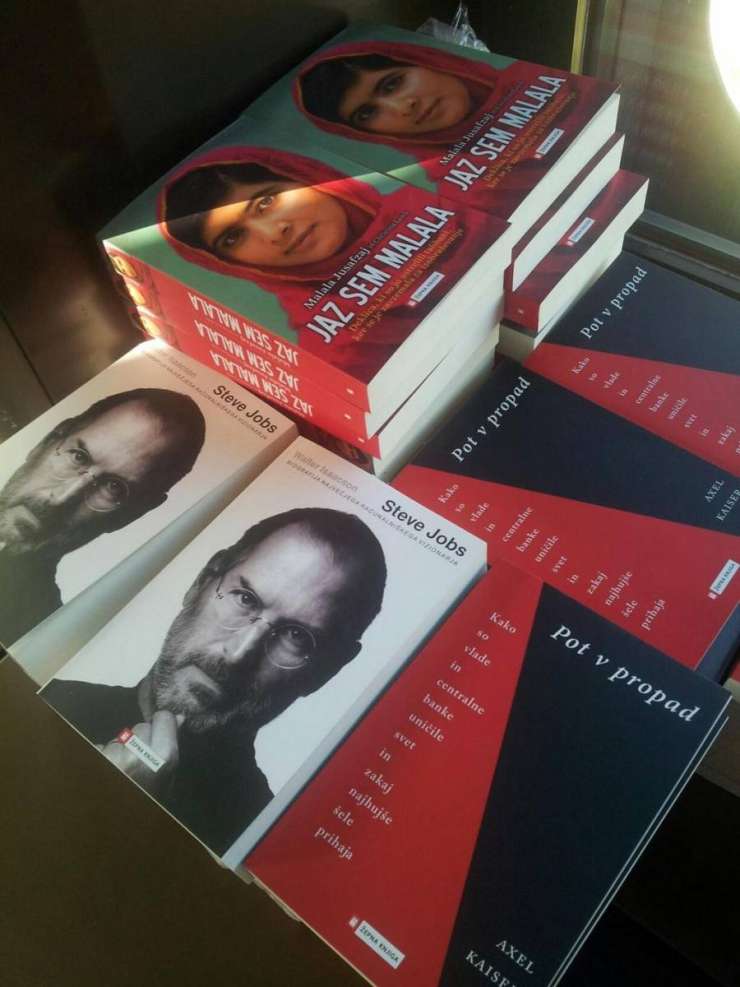 90 gratis knjig za nove in obstoječe naročnike: Steve Jobs, Axel Kaiser in Malala