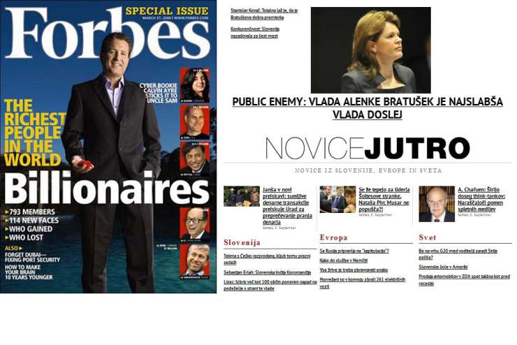Spletni portal NoviceJutro omenjen v ugledni ameriški reviji Forbes