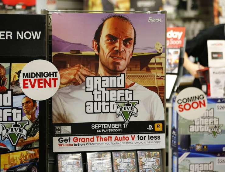 Rekordni dan: Igra Grand Theft Auto V v prvem dnevu prodaje do 800 milijonov dolarjev