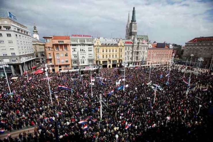 1. maj na Hrvaškem: množični protivladni protesti