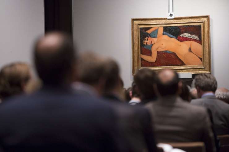 Modiglianijeva slika na dražbi prodana za rekordnih 170,4 milijona dolarjev