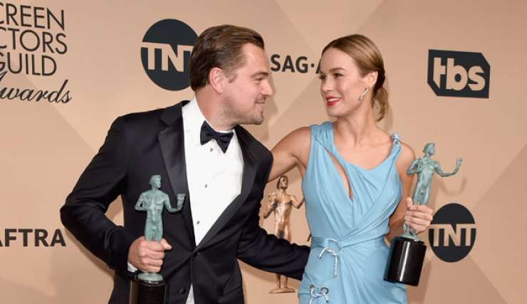 Po podelitvi nagrad Združenja filmskih igralcev DiCaprio in Larsonova še bližje oskarjem