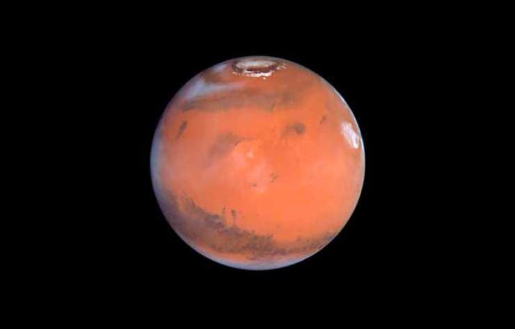 Površje Marsa je oblikoval ogromen vulkan