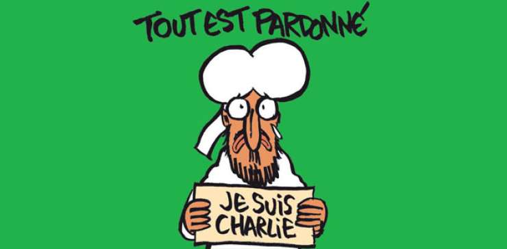 Dve leti zapora za turška novinarja, ki sta objavila karikaturo Mohameda iz revije Charlie Hebdo