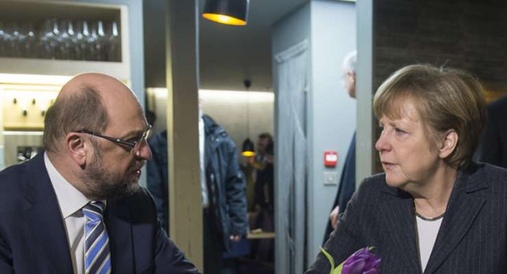 Anketa: Predsednik EP Schulz bi se lahko na nemških volitvah dostojno pomeril z Merklovo