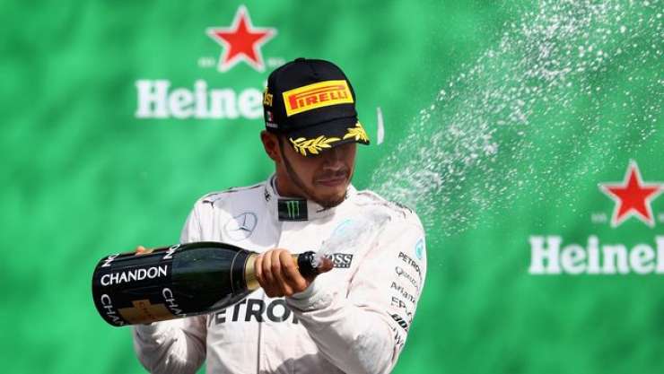 Hamilton z zmago v Mehiki na večni lestvici ujela Alaina Prosta
