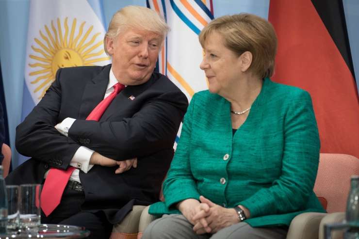 Trump: Z Angelo Merkel imava zelo zelo dober odnos