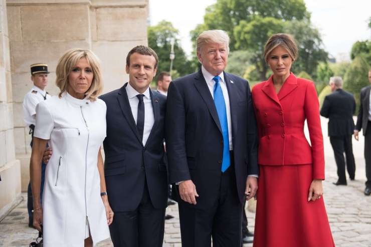 Poglejte, s čim bosta Donald in Melania pogostila zakonca Macron