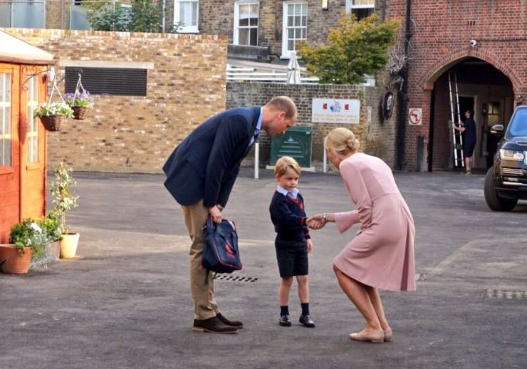Princ George ima danes prvi šolski dan