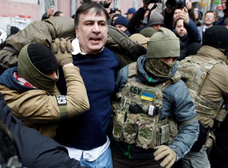 Nekdanji gruzijski predsednik Sakašvili se je po vrnitvi državljanstva vrnil v Ukrajino