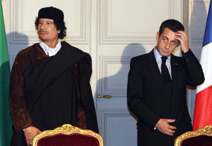 Policija pridržala Sarkozyja: predsedniško kampanjo naj bi mu financiral libijski diktator Gadafi