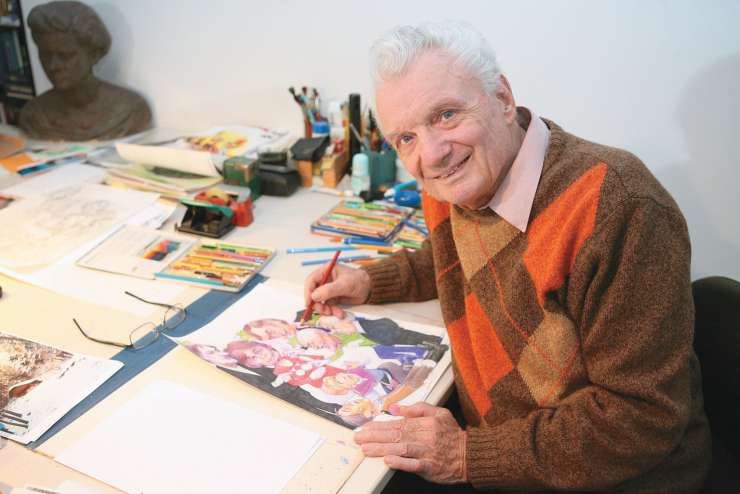 Umrl je legendarni Miki Muster, ki je risal karikature tudi za Reporter
