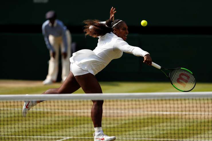 Serena Williams v Wimbledonu lovi 24. zmago na turnirjih za grand slam