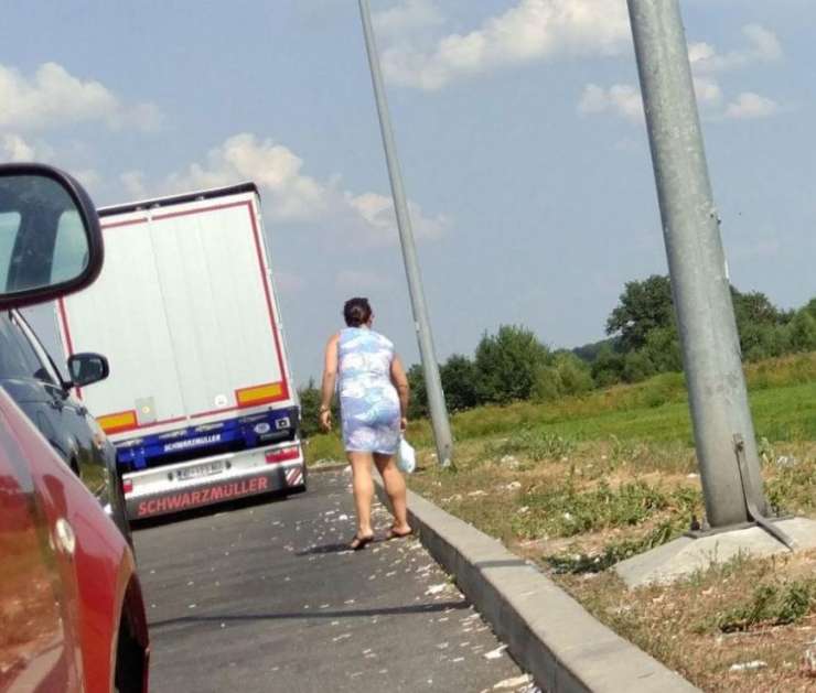 Sramotno početje Orbanove hčerke: na hrvaški avtocesti je kar v travo odvrgla umazano plenico