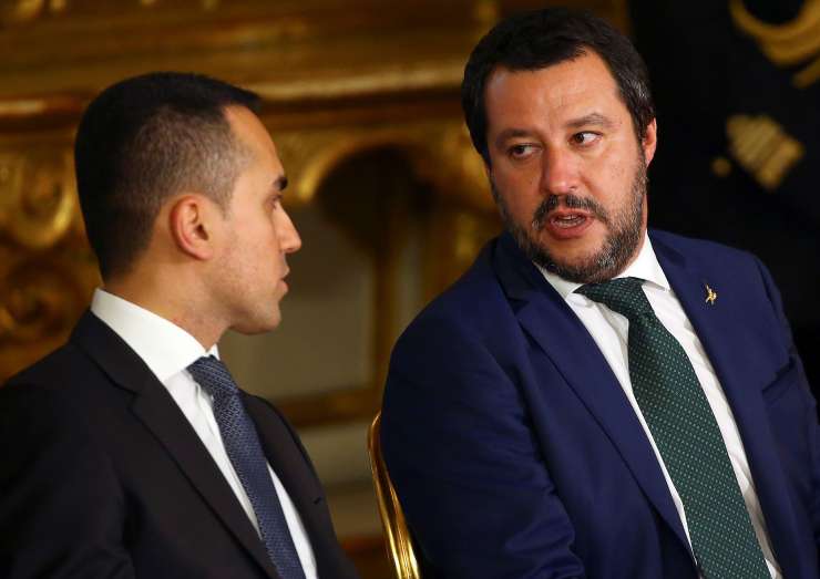 Salvini grozi di Maiu: Če ne bo reform, bodo pa predčasne volitve