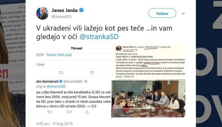 Kako je Janša širil fotomontažo in zmerjal SD z lažnivci iz ukradene vile, nato pa je svojega šefa nehote razkrinkala Nova24TV