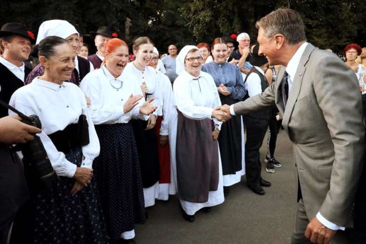 Pahor, Šarec in državni vrh na proslavi ob 100. obletnici priključitve Prekmurja