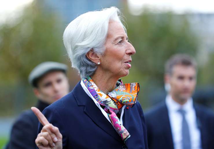 Christine Lagarde v Ljubljani: Vojna v Ukrajini bi lahko vodila v negativne dobavne šoke