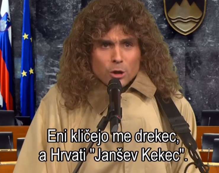 Komik Tilen Artač sesul Žana Mahniča: "Eni kličejo me drekec, a Hrvati 'Janšev Kekec'," poje o poslancu SDS