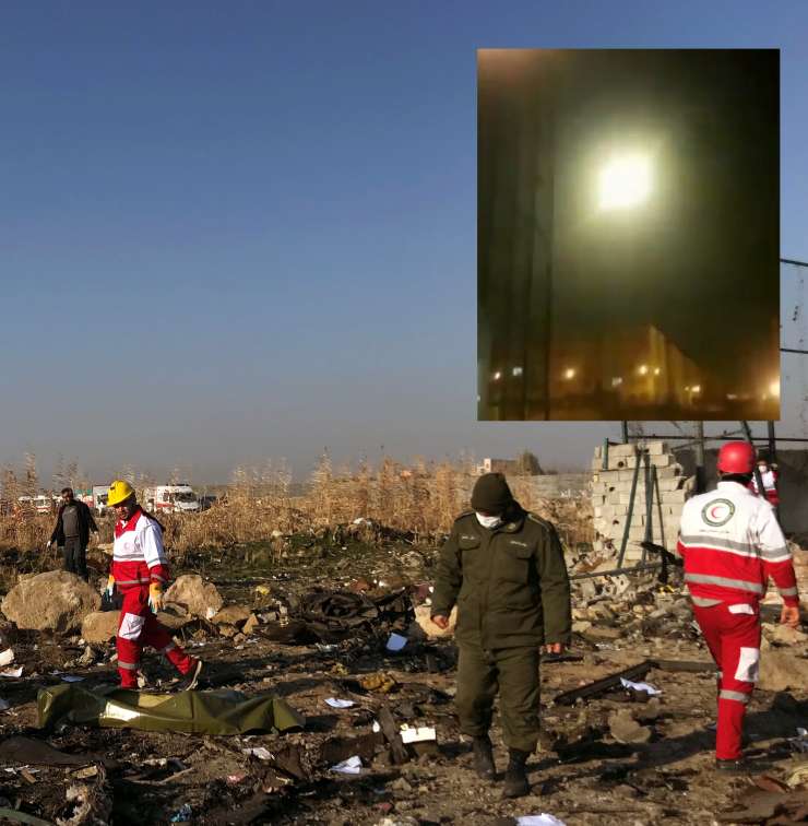 Iran: Na ukrajinsko letalo smo izstrelili dve raketi