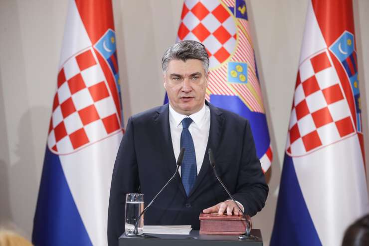 Tako je Zoran Milanović prisegel kot novi hrvaški predsednik (VIDEO)