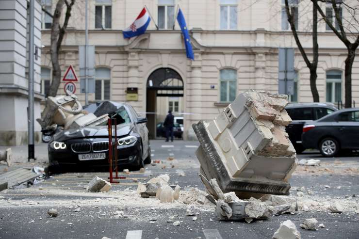 270 milijonov evrov gmotne škode zaradi potresa v Zagrebu