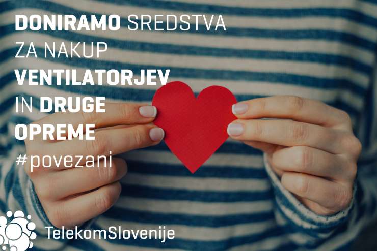Telekom Slovenije za zdravljenje bolnikov s koronavirusom doniral 40 tisoč evrov