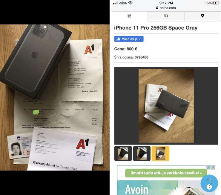Pazite se: goljuf na Bolhi prodaja iPhone 11, dostavi pa ga ne