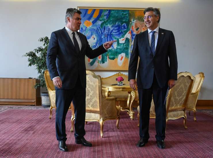 Hrvaški premier Plenković je predsedniku Milanoviću očital ekshibicionizem