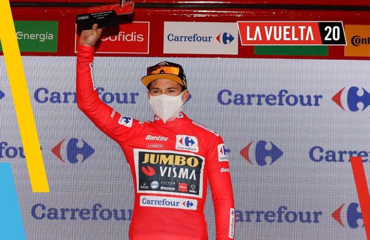 Primož Roglič po šesti etapi znova v rdeči majici na dirki po Španiji