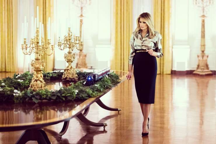 Melaniin zadnji božič v Beli hiši: Amerika, čudovita (FOTO in VIDEO)