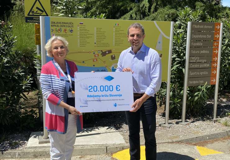 Z donacijo v višini 20.000 evrov Telekom Slovenije že deveto leto skrbi za dobro počutje otrok v Mladinskemu zdravilišču in letovišču Debeli rtič