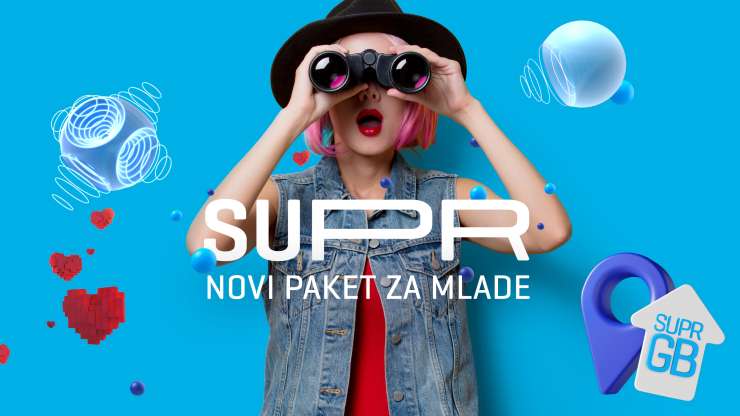 Novost na slovenskem trgu: SUPR mobilni paket za mlade, ki prinaša vsak mesec več gigabajtov