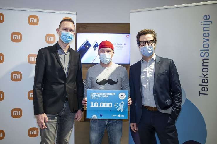 Z donacijo v višini 10.000 bo slovensko onkološko društvo za moške OnkoMan nadaljevalo aktivnosti za osveščanje raka pri moških