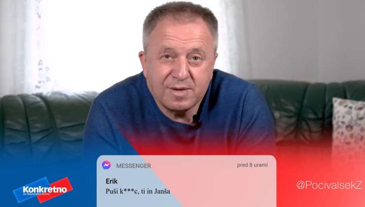 "Puši k***c ti in Janša!" je Zdravko Počivalšek prebral pismo "oboževalca" (VIDEO)