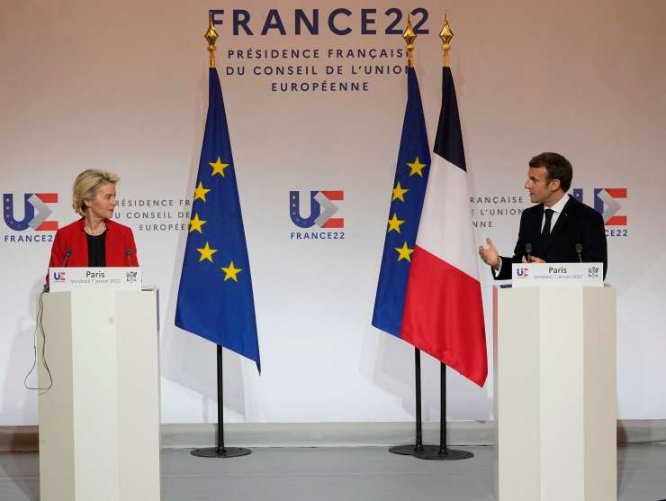 Von der Leynova in Macron: O evropski varnostni arhitekturi bo odločala Evropa