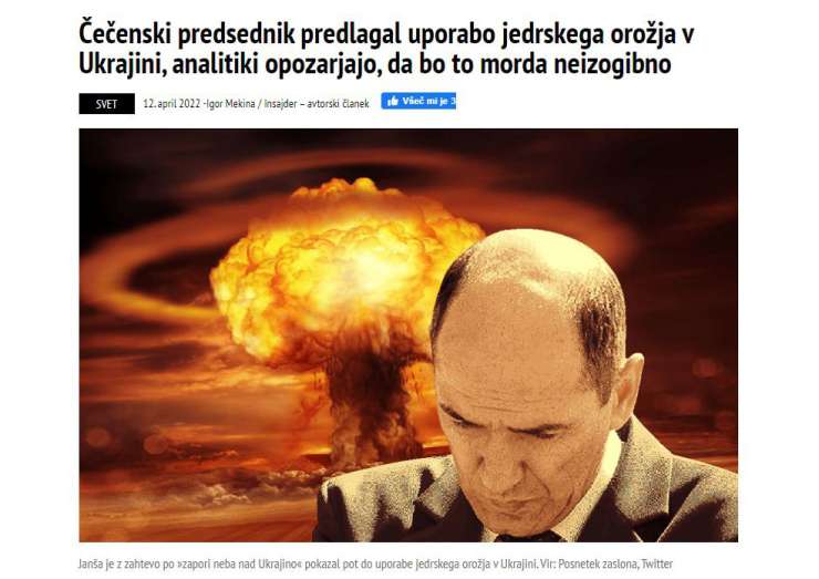 Škandal! Ruski propagandist Mekina vnaprej opravičuje morebitno rusko uporabo jedrskega orožja v Ukrajini