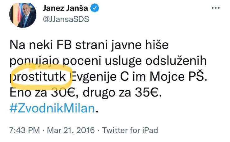Janša je lagal na POP TV: novinarki TVS je žalil s prostitutkama!