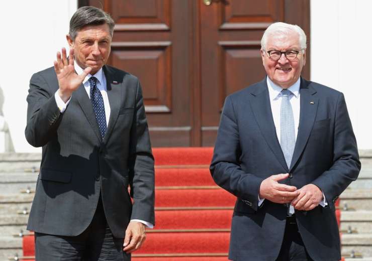 Pahor s Steinmeierjem o vojni v Ukrajini in Zahodnem Balkanu